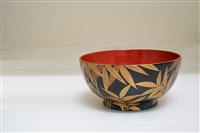 木胎圓形黑漆地平蒔繪蓋椀藏品圖，第11張